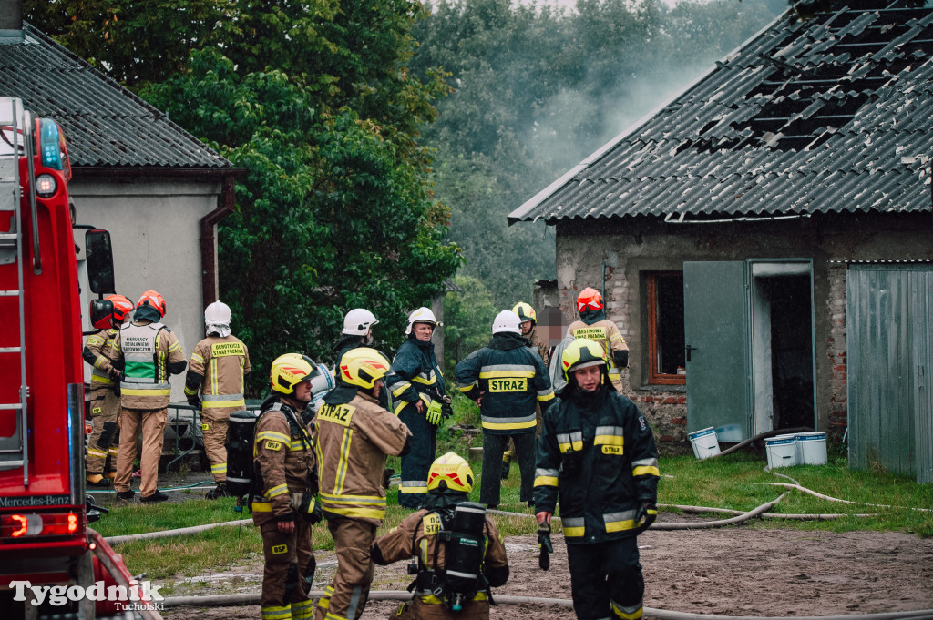 Śliwice: W wyniku pożaru całkowicie spłonął budynek gospodarczy