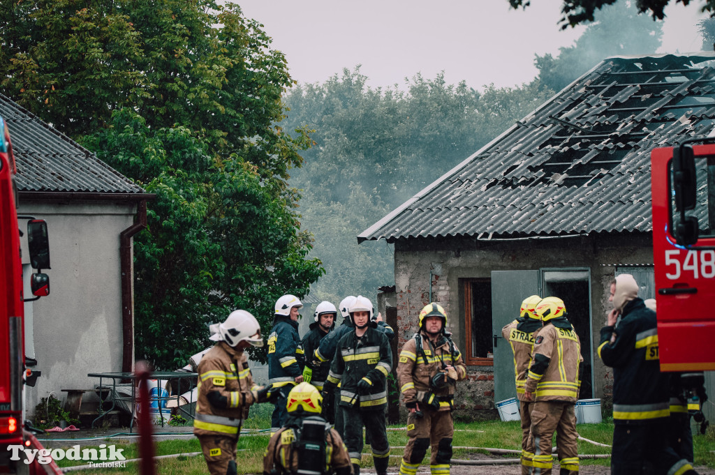 Śliwice: W wyniku pożaru całkowicie spłonął budynek gospodarczy