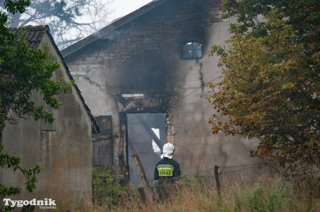 Śliwice: W wyniku pożaru całkowicie spłonął budynek gospodarczy
