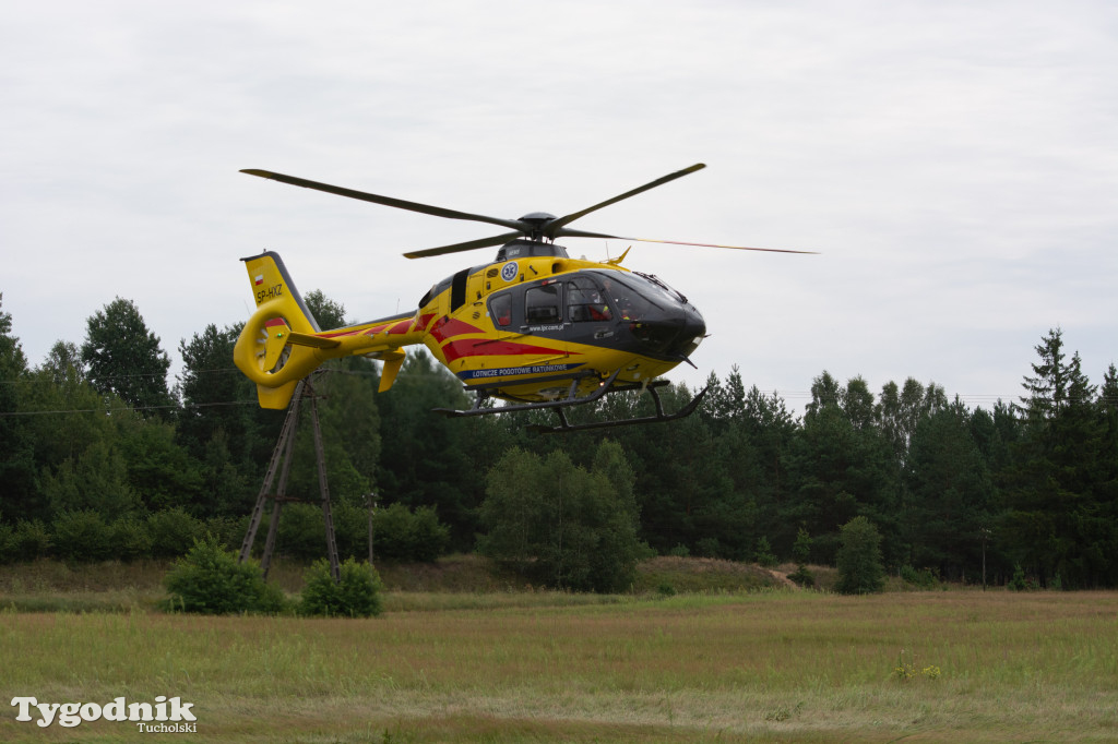Wysoka (8 sierpnia). Poszkodowanego zabrał LPR