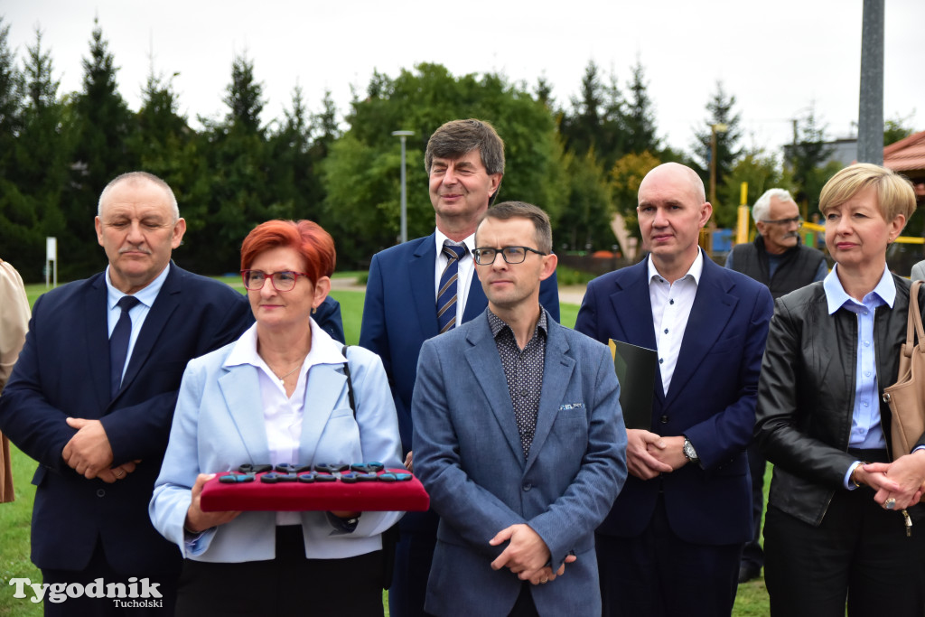 Gmina Lubiewo: Uroczysty odbiór inwestycji nad Jeziorem Bysławskim. Zobacz, jak zmieniła się plaża nad popularym jeziorem