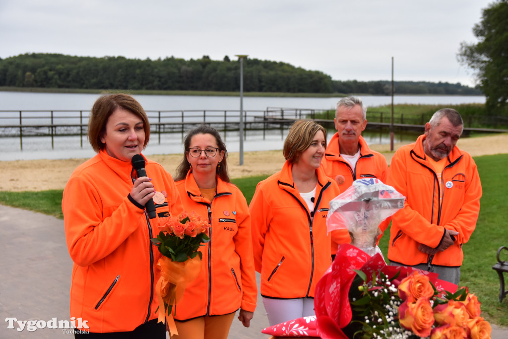 Gmina Lubiewo: Uroczysty odbiór inwestycji nad Jeziorem Bysławskim. Zobacz, jak zmieniła się plaża nad popularym jeziorem