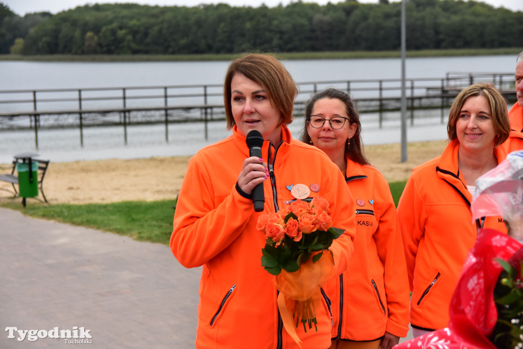 Gmina Lubiewo: Uroczysty odbiór inwestycji nad Jeziorem Bysławskim. Zobacz, jak zmieniła się plaża nad popularym jeziorem