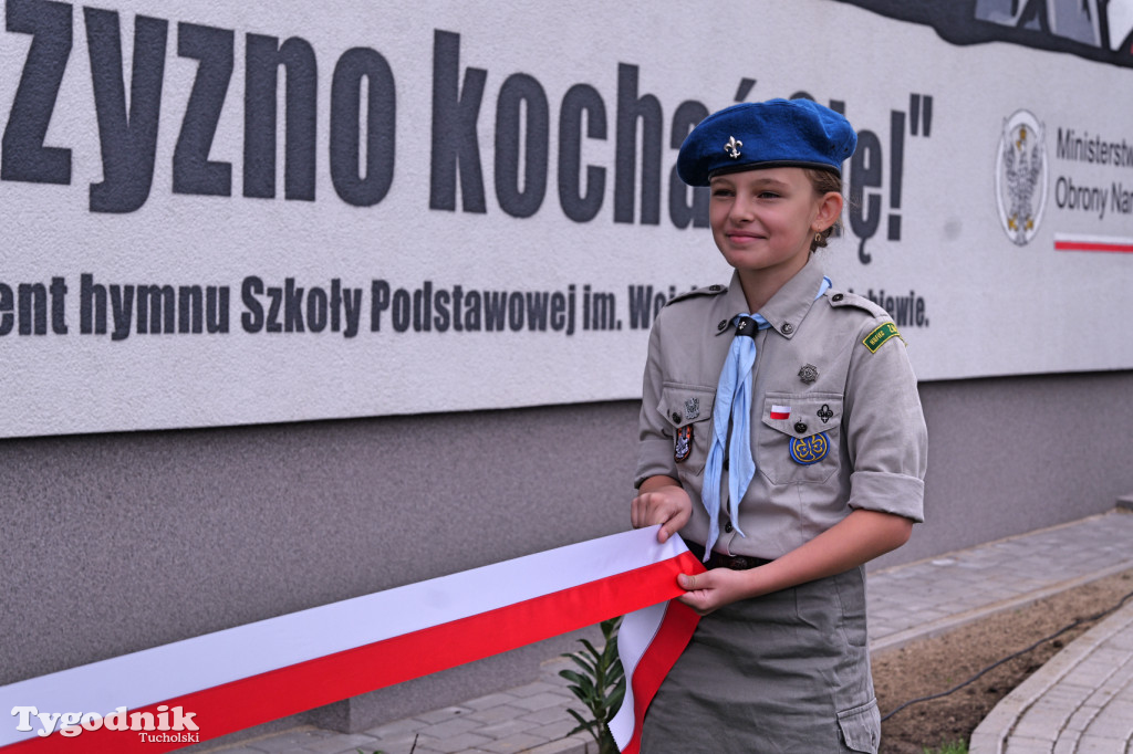 Lubiewo i patriotyczny mural. Uroczyste odsłonięcie