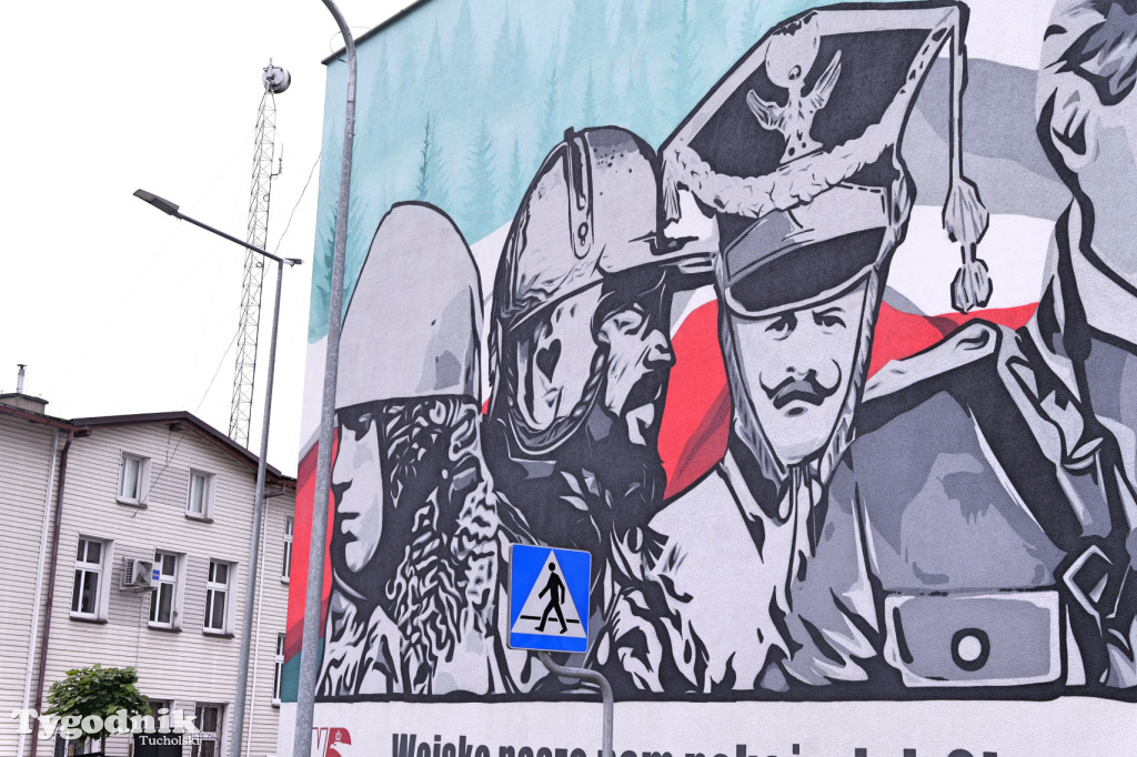 Lubiewo i patriotyczny mural. Uroczyste odsłonięcie
