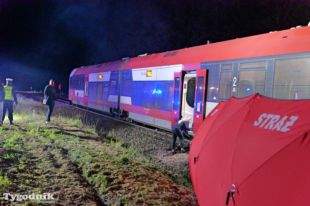 Wjechał pod pociąg. Wypadek w Lubińsku (gmina Cekcyn)
