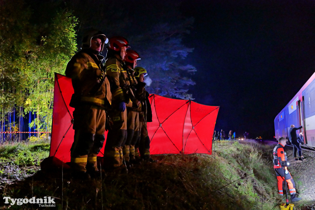 Wjechał pod pociąg. Wypadek w Lubińsku (gmina Cekcyn)