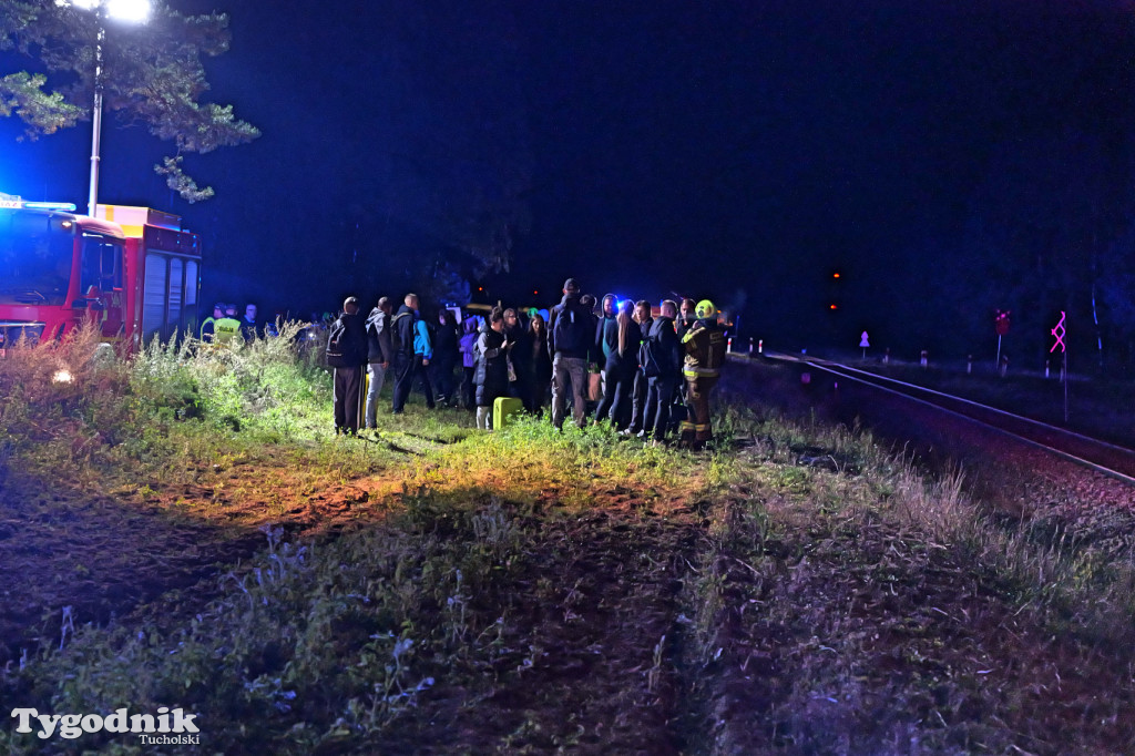 Wjechał pod pociąg. Wypadek w Lubińsku (gmina Cekcyn)