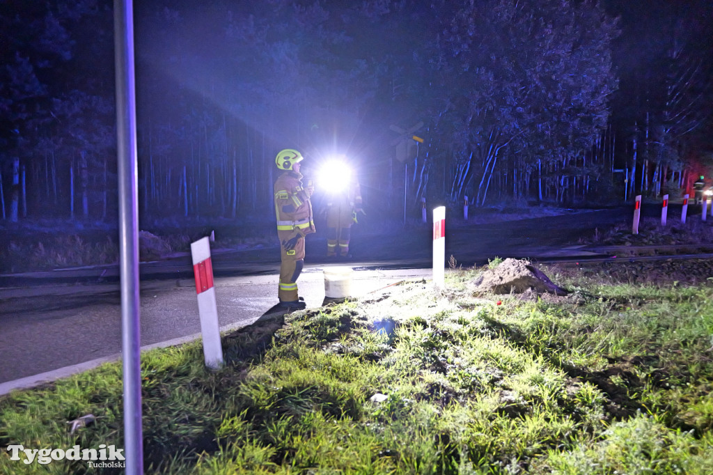 Wjechał pod pociąg. Wypadek w Lubińsku (gmina Cekcyn)