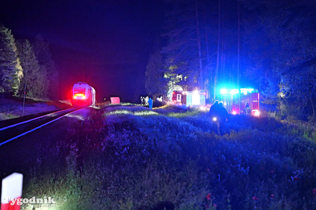 Wjechał pod pociąg. Wypadek w Lubińsku (gmina Cekcyn)