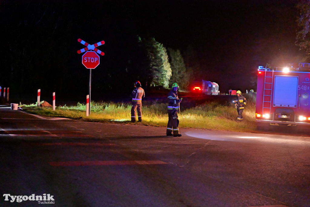 Wjechał pod pociąg. Wypadek w Lubińsku (gmina Cekcyn)