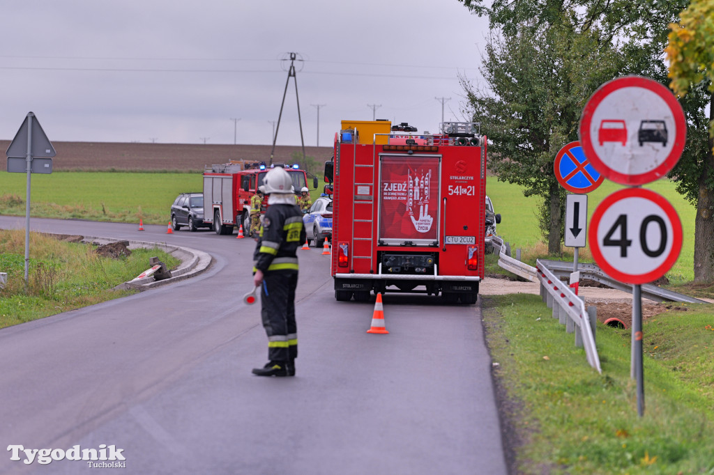 Kamienica - wtorkowy wypadek na znanym łuku drogi