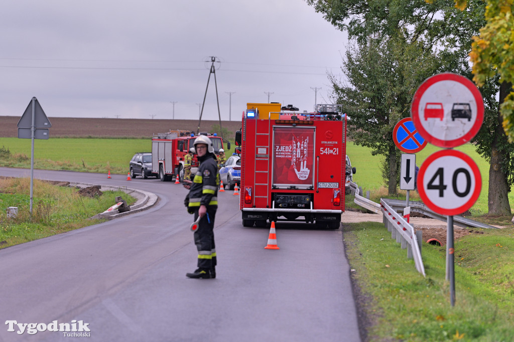 Kamienica - wtorkowy wypadek na znanym łuku drogi