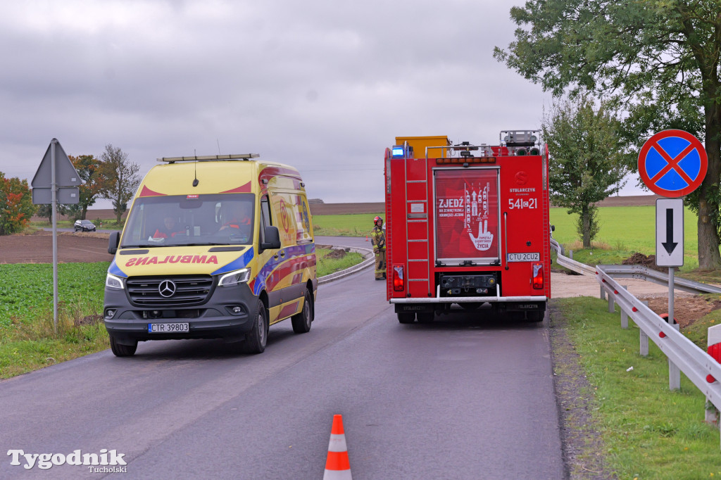 Kamienica - wtorkowy wypadek na znanym łuku drogi