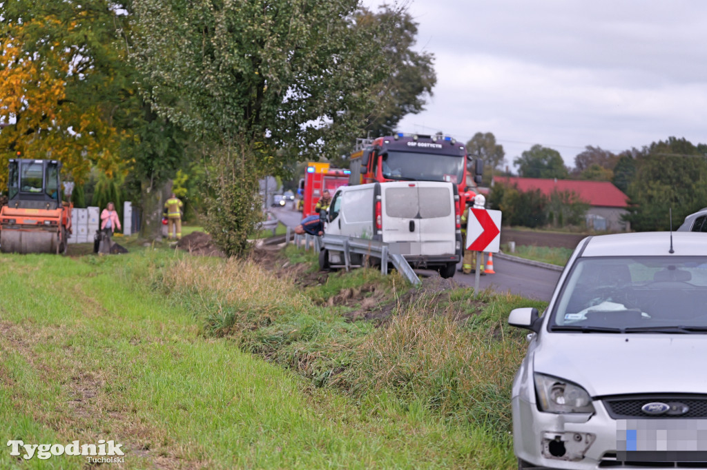 Kamienica - wtorkowy wypadek na znanym łuku drogi