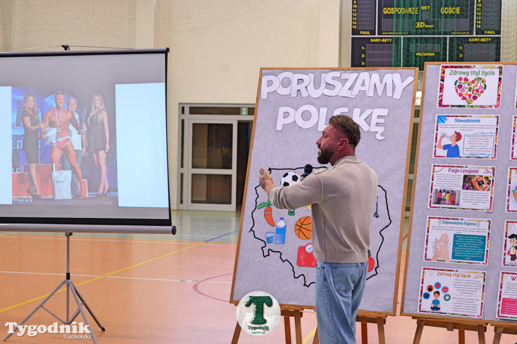 Poruszamy Polskę. SP Cekcyn i wizyta Leszka Klimasa