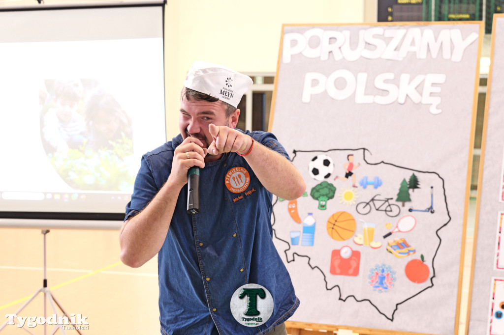 Poruszamy Polskę. SP Cekcyn i wizyta Leszka Klimasa