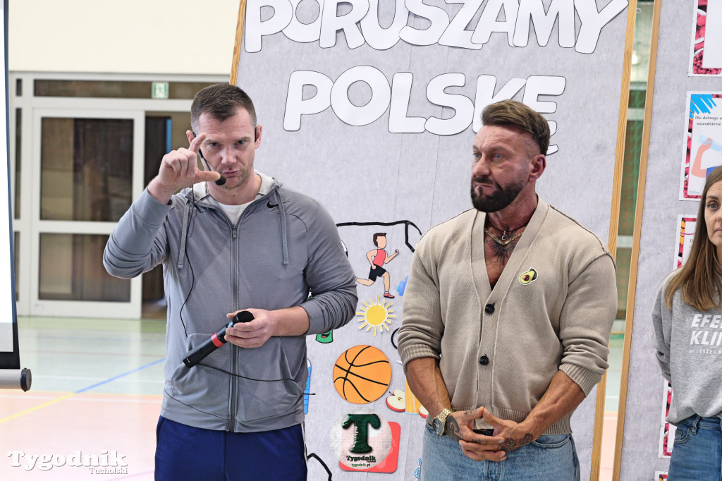 Poruszamy Polskę. SP Cekcyn i wizyta Leszka Klimasa
