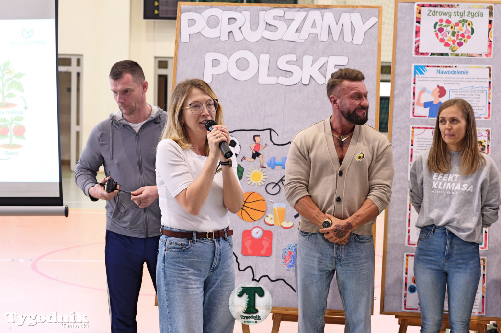 Poruszamy Polskę. SP Cekcyn i wizyta Leszka Klimasa