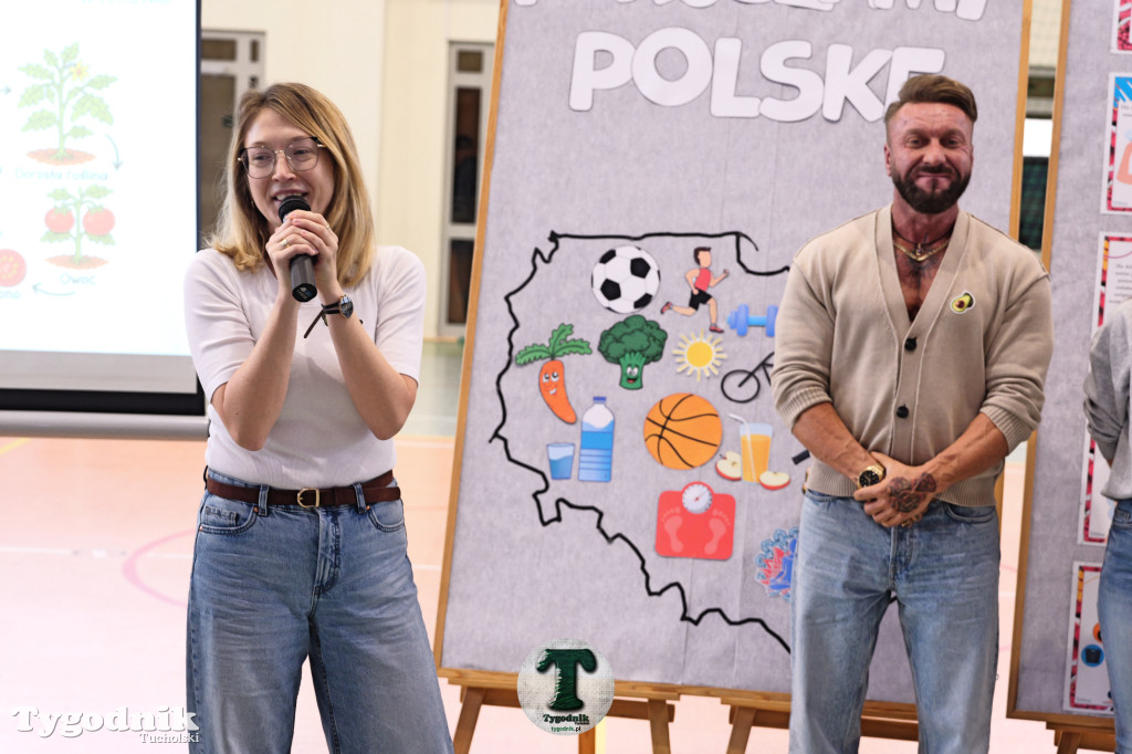 Poruszamy Polskę. SP Cekcyn i wizyta Leszka Klimasa
