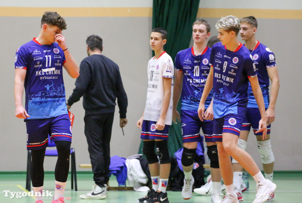 Siatkówka - liga wojewódzka juniorów: Siatkówka Męska MLKS Tucholanka Tuchola -BKS Chemik Bydgoszcz 0:3