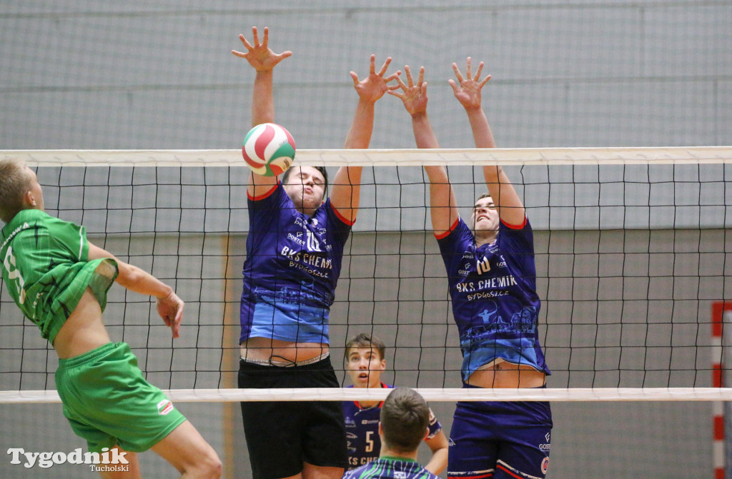 Siatkówka - liga wojewódzka juniorów: Siatkówka Męska MLKS Tucholanka Tuchola -BKS Chemik Bydgoszcz 0:3