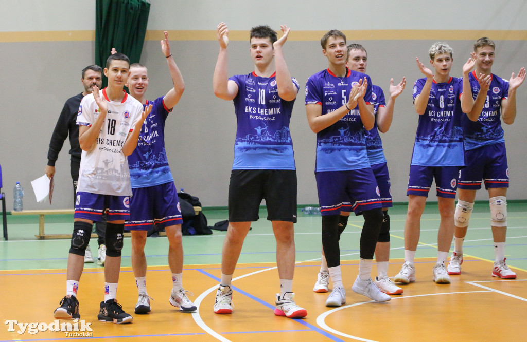 Siatkówka - liga wojewódzka juniorów: Siatkówka Męska MLKS Tucholanka Tuchola -BKS Chemik Bydgoszcz 0:3
