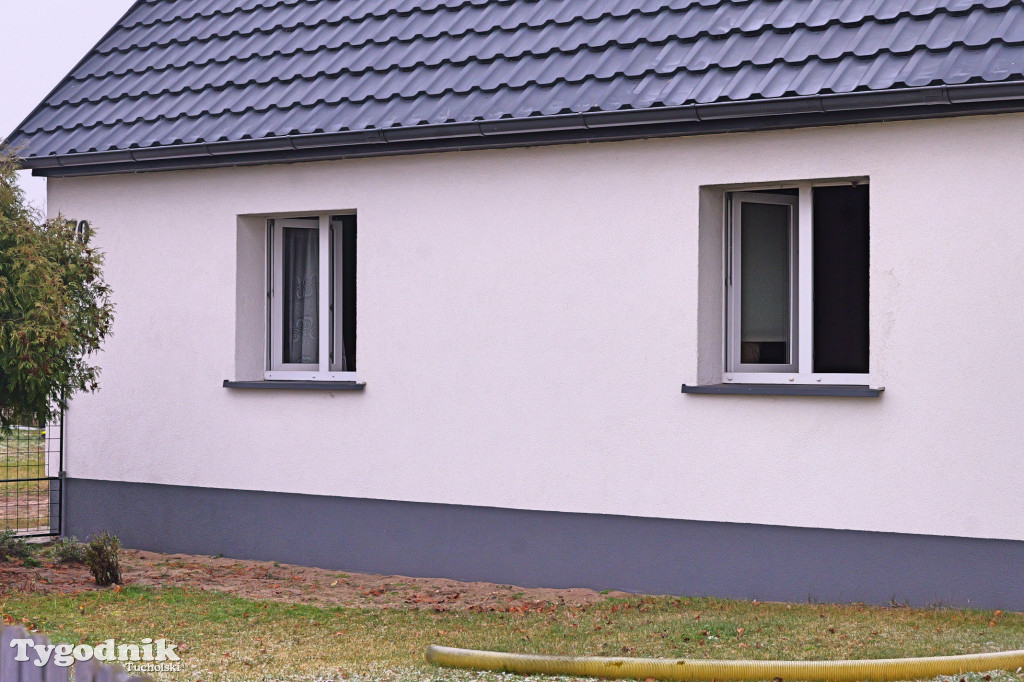 Pożar w Lińsku. Dramatyczne sceny. Dwie osoby poparzone