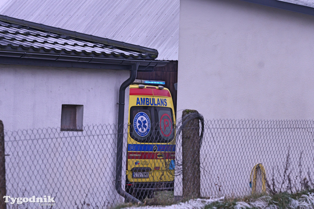 Pożar w Lińsku. Dramatyczne sceny. Dwie osoby poparzone