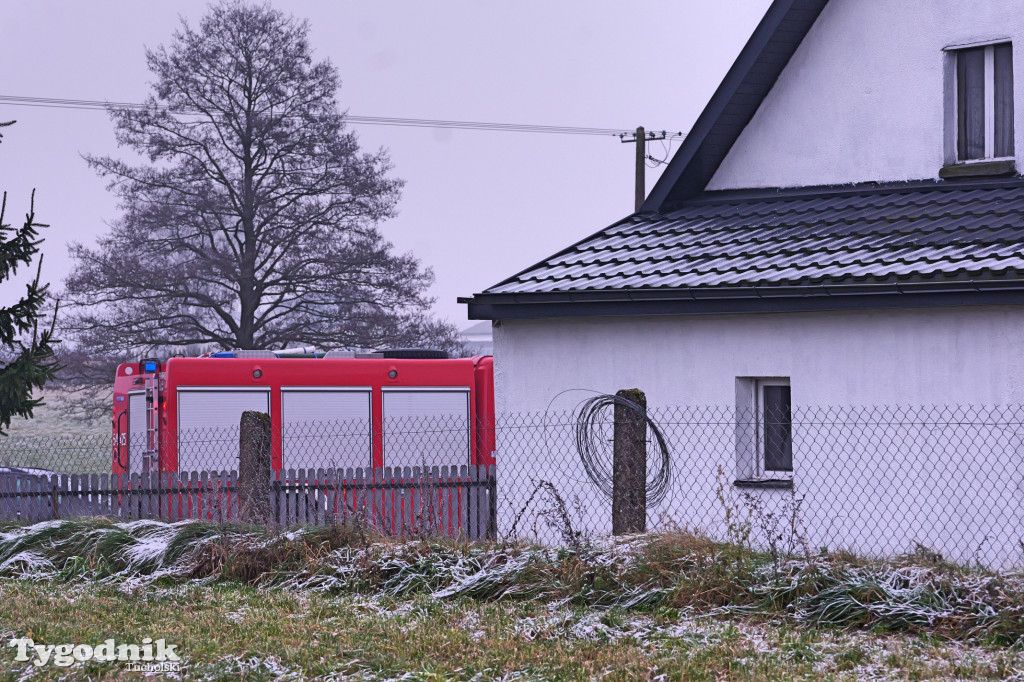 Pożar w Lińsku. Dramatyczne sceny. Dwie osoby poparzone