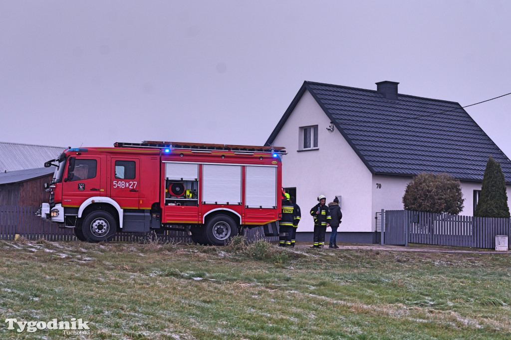 Pożar w Lińsku. Dramatyczne sceny. Dwie osoby poparzone