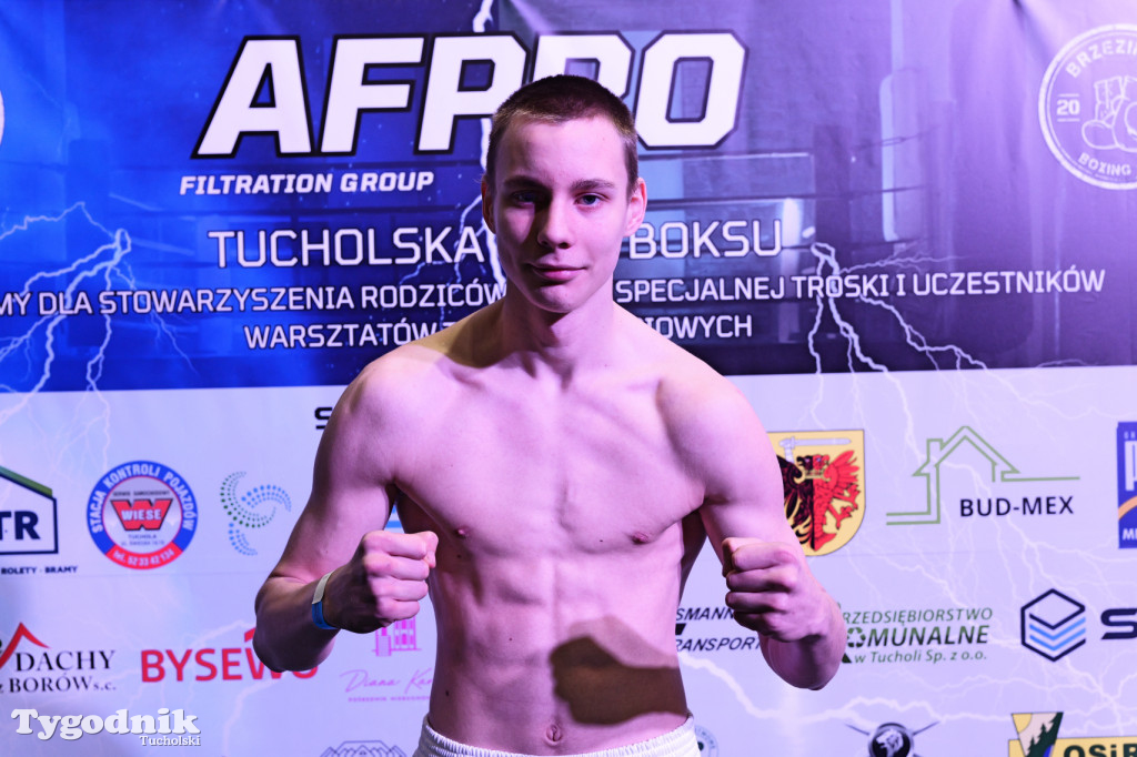 Ważenie przed Afpro Tucholską Galą Boksu