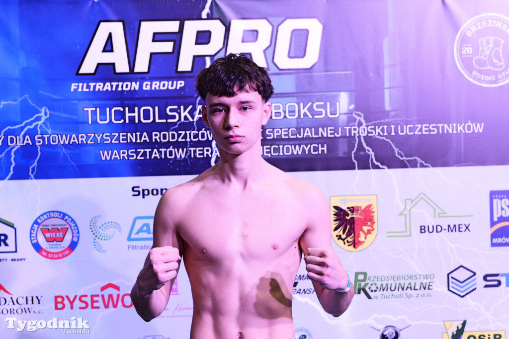 Ważenie przed Afpro Tucholską Galą Boksu