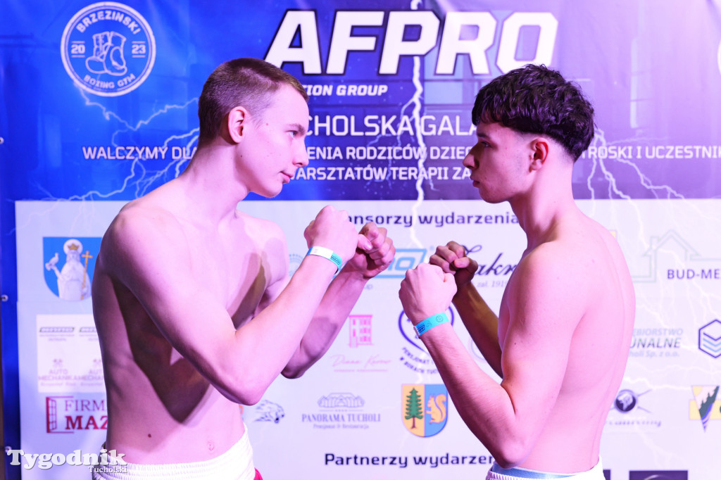 Ważenie przed Afpro Tucholską Galą Boksu