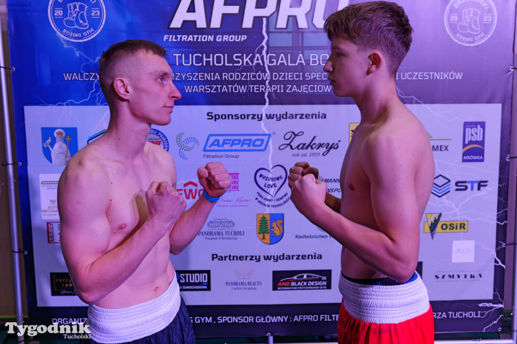 Ważenie przed Afpro Tucholską Galą Boksu