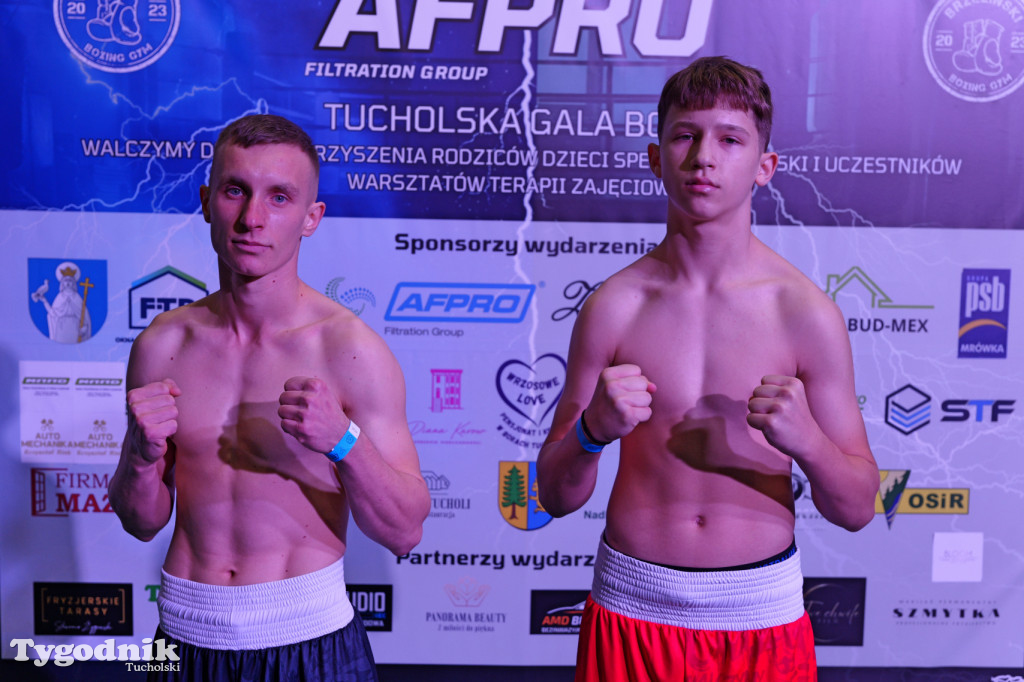 Ważenie przed Afpro Tucholską Galą Boksu
