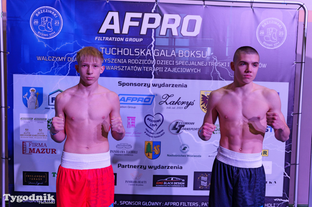 Ważenie przed Afpro Tucholską Galą Boksu