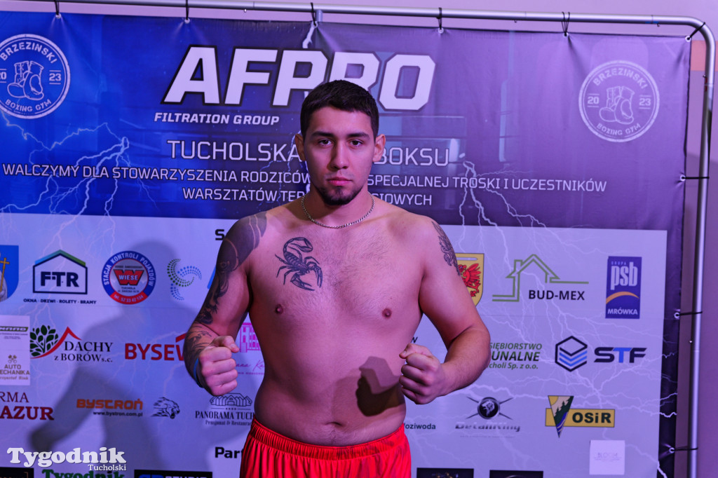 Ważenie przed Afpro Tucholską Galą Boksu
