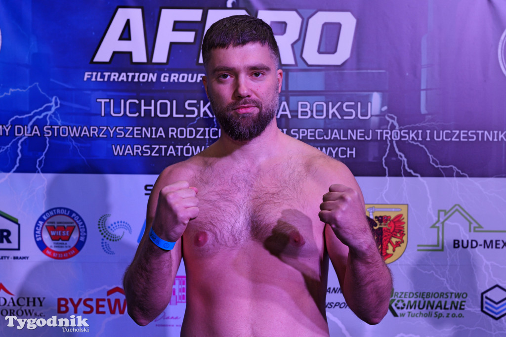 Ważenie przed Afpro Tucholską Galą Boksu