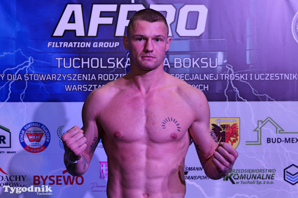 Ważenie przed Afpro Tucholską Galą Boksu