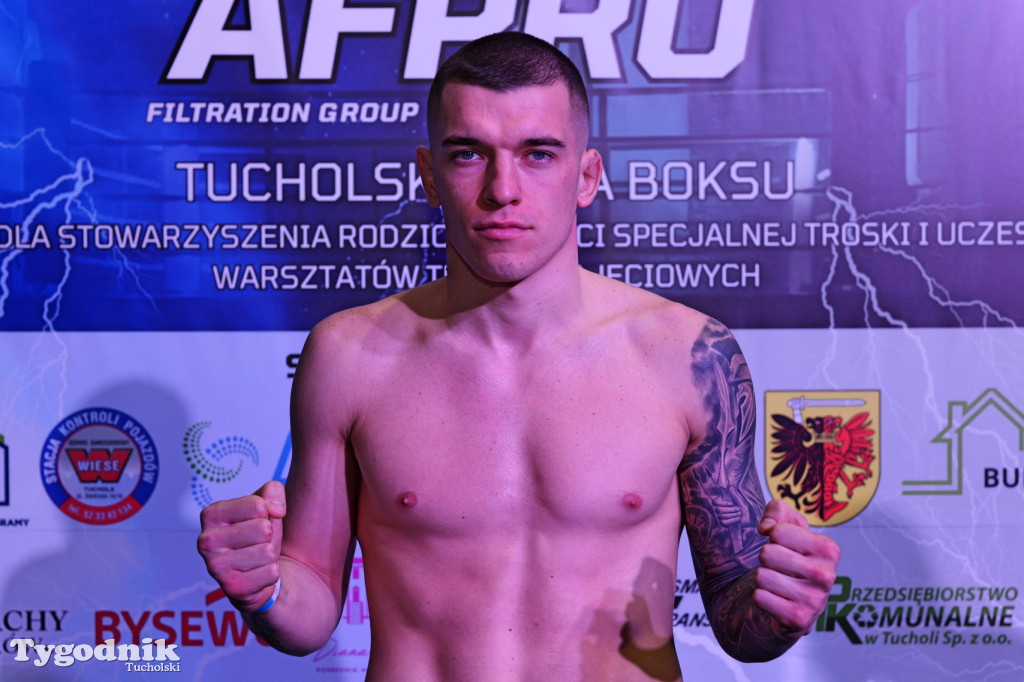 Ważenie przed Afpro Tucholską Galą Boksu