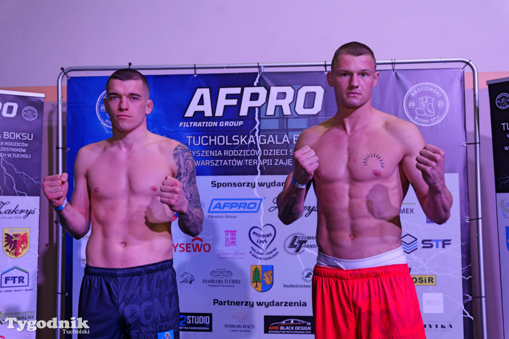 Ważenie przed Afpro Tucholską Galą Boksu