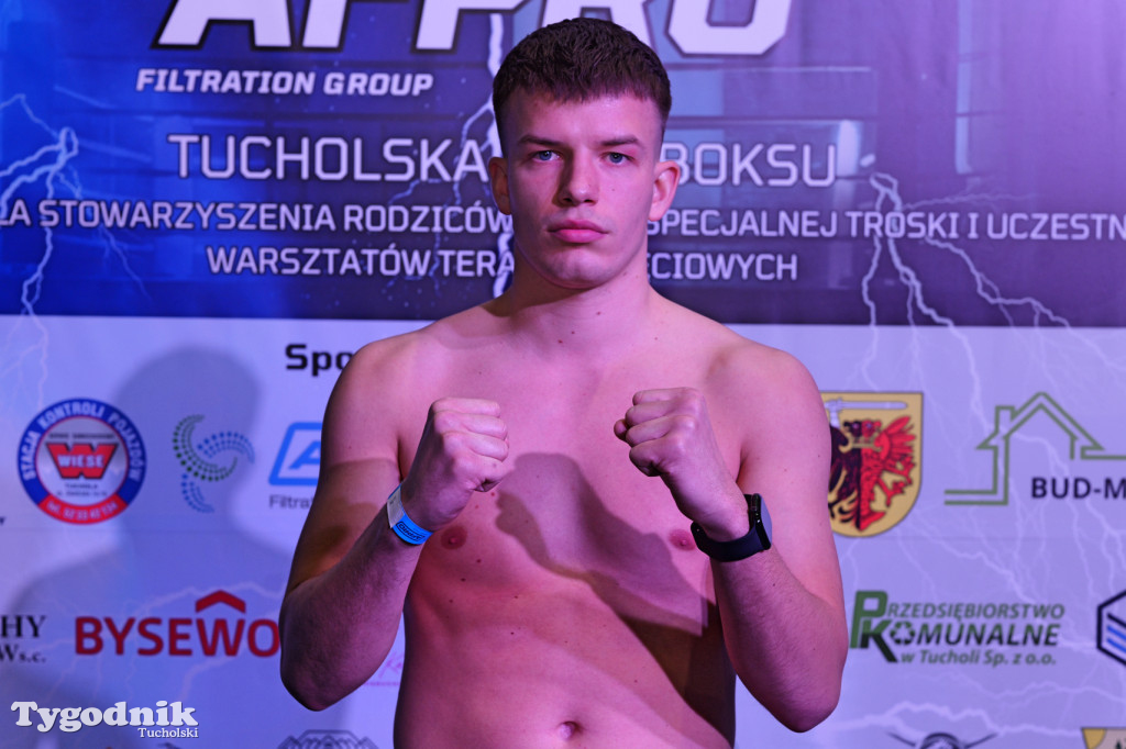 Ważenie przed Afpro Tucholską Galą Boksu