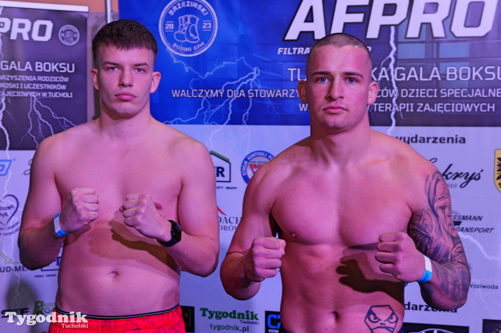 Ważenie przed Afpro Tucholską Galą Boksu