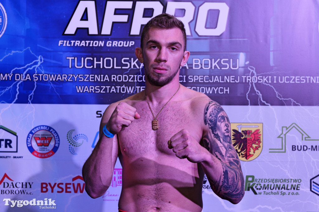 Ważenie przed Afpro Tucholską Galą Boksu