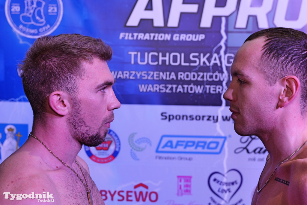 Ważenie przed Afpro Tucholską Galą Boksu