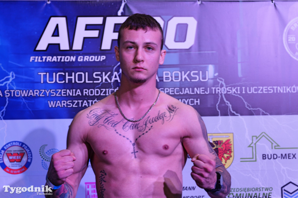 Ważenie przed Afpro Tucholską Galą Boksu