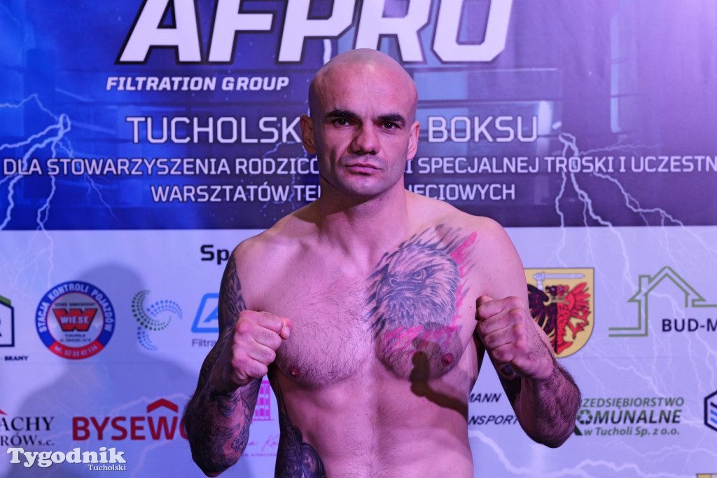 Ważenie przed Afpro Tucholską Galą Boksu