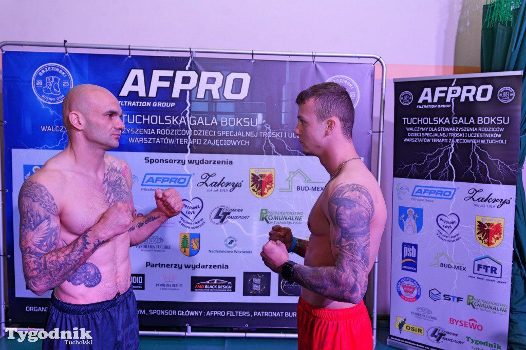 Ważenie przed Afpro Tucholską Galą Boksu