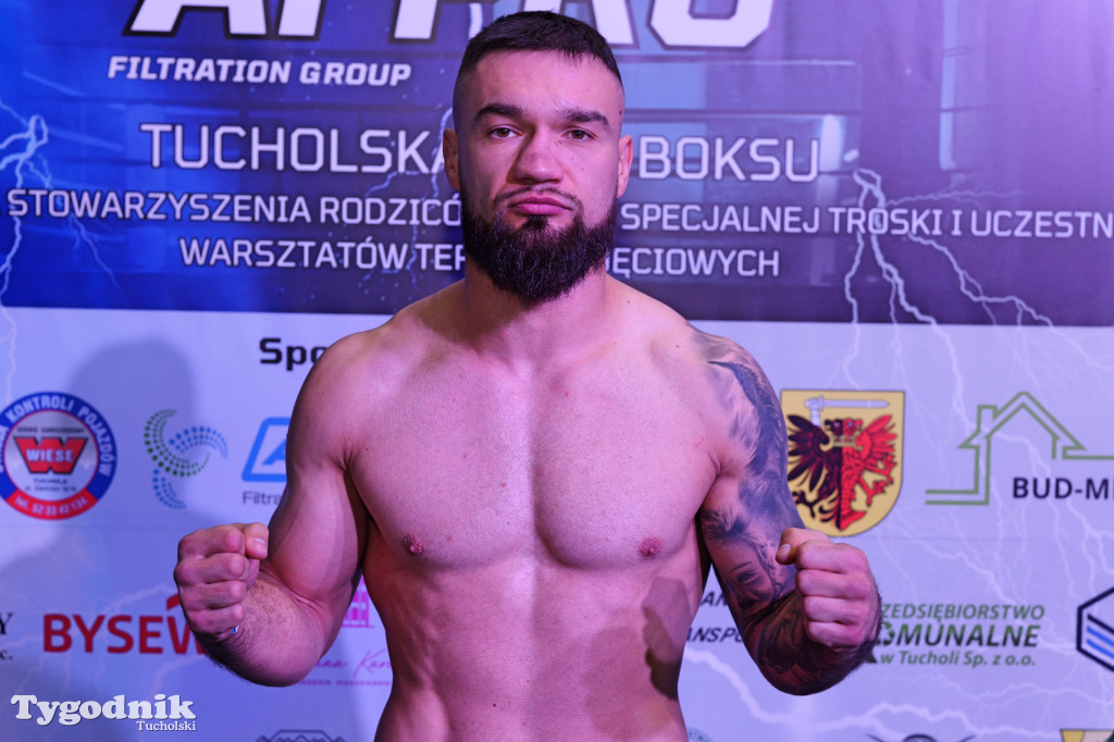 Ważenie przed Afpro Tucholską Galą Boksu
